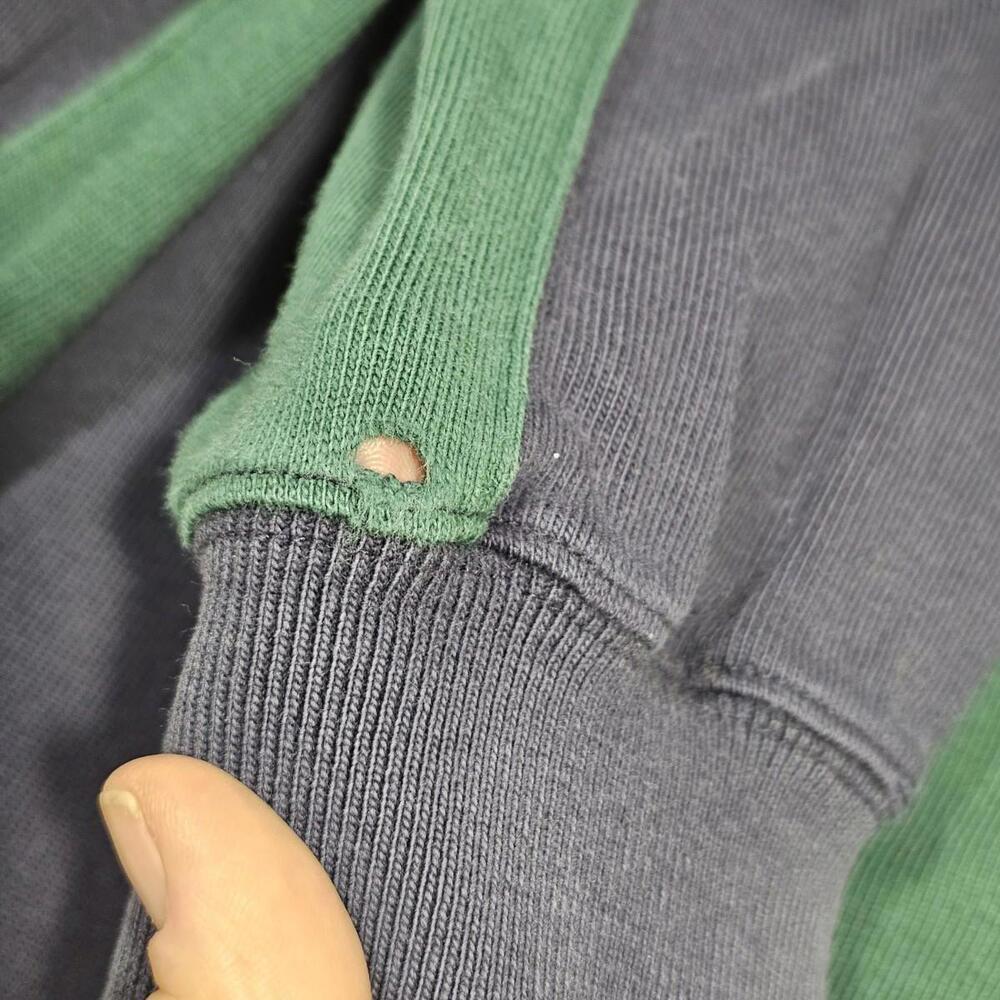 Vtg Ralph Lauren Striped Rugby Long Sleeve Polo. 100% Cotton. Mens Large READ - Picture 4 of 11